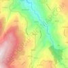 Mapa topográfico Mourelos, altitude, relevo
