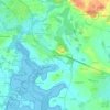 Mapa topográfico Le Poteau Rouge, altitude, relevo