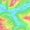 Mapa topográfico Le Fayet d'en Bas, altitude, relevo