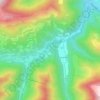 Mapa topográfico Sets, altitude, relevo