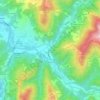 Mapa topográfico Avosso, altitude, relevo