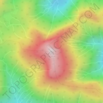 Mapa topográfico Klitsa Mountain, altitude, relevo