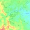 Mapa topográfico La Bauftière, altitude, relevo