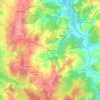 Mapa topográfico Imaginário, altitude, relevo