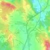 Mapa topográfico Cegonheira, altitude, relevo