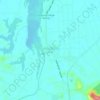 Mapa topográfico Kampung Pasir Akar, altitude, relevo