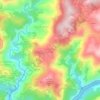 Mapa topográfico Vilarinho de Cotas, altitude, relevo