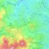 Mapa topográfico La Rivoire, altitude, relevo