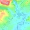 Mapa topográfico Le Corboulo, altitude, relevo