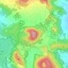 Mapa topográfico Volcà del Croscat, altitude, relevo