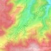 Mapa topográfico Chéoux, altitude, relevo