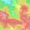 Mapa topográfico Covelo, altitude, relevo