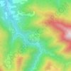 Mapa topográfico Cazaril, altitude, relevo