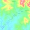 Mapa topográfico Malhada Alta, altitude, relevo