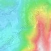 Mapa topográfico Monts-de-Bex, altitude, relevo