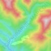 Mapa topográfico Colinas del Campo de Martín Moro Toledano, altitude, relevo