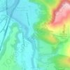 Mapa topográfico La Tuilerie, altitude, relevo