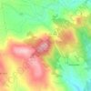 Mapa topográfico Gateira, altitude, relevo