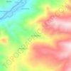 Mapa topográfico Chullupampa, altitude, relevo