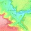 Mapa topográfico Coupin, altitude, relevo