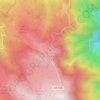 Mapa topográfico Fonte da Pedra, altitude, relevo