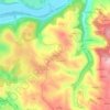 Mapa topográfico Loupiac, altitude, relevo