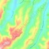 Mapa topográfico Βούτες, altitude, relevo
