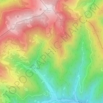 Mapa topográfico Schnapsacker, altitude, relevo