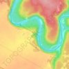 Mapa topográfico Сухие Водопады, altitude, relevo