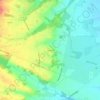 Mapa topográfico Antioque, altitude, relevo