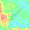 Mapa topográfico Santa María Tzejá, altitude, relevo