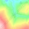 Mapa topográfico Guiné, altitude, relevo