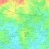 Mapa topográfico Le Puits Gaillard, altitude, relevo