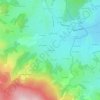 Mapa topográfico Le Montcel, altitude, relevo