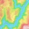 Mapa topográfico Le Vent-Bas, altitude, relevo
