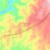 Mapa topográfico Rodeios, altitude, relevo