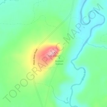 Mapa topográfico Copper Peak, altitude, relevo