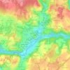 Mapa topográfico Le Bunz, altitude, relevo