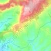 Mapa topográfico Serra de São Julião, altitude, relevo