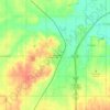 Mapa topográfico Collinsville, altitude, relevo