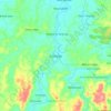 Mapa topográfico Cimarga, altitude, relevo