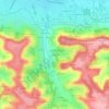 Mapa topográfico Fourquet, altitude, relevo