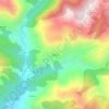 Mapa topográfico Calvera, altitude, relevo