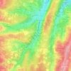 Mapa topográfico Le Grand Passeloup, altitude, relevo