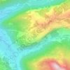 Mapa topográfico Les Maisons de Zore, altitude, relevo