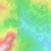 Mapa topográfico Plateau de Sanchèse, altitude, relevo