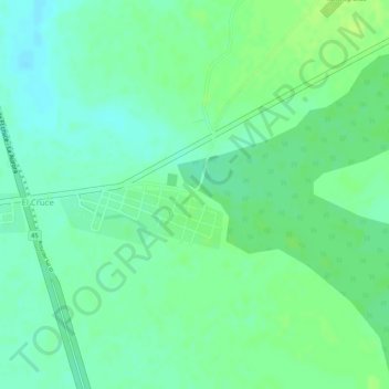 Mapa topográfico LA SIERRA, altitude, relevo