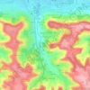 Mapa topográfico Gaubert, altitude, relevo