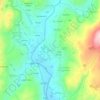 Mapa topográfico Vilela, altitude, relevo