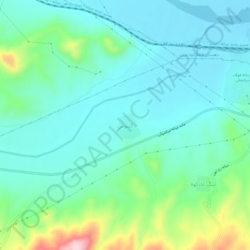 Mapa topográfico Galbus, altitude, relevo